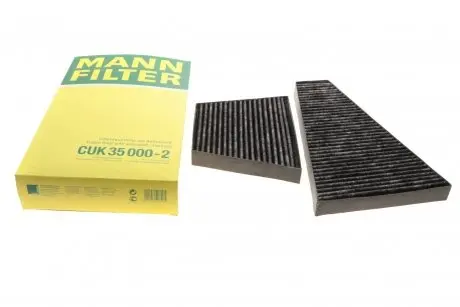 Фильтр салона VW Phaeton 02-16 (угольный) (к-кт 2 шт.).) -FILTER MANN CUK 35 000-2 (фото 1)