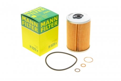 Фільтр оливи MB S-class (W116/W126) -91 (M100/M110/M116) -FILTER MANN H 929 X (фото 1)
