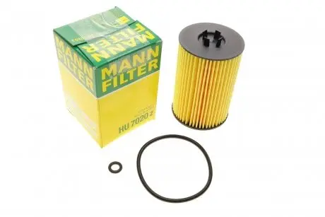 Фільтр масляний Audi/Seat/Skoda/VW 1.2/1.6D/2.0D 08- -FILTER MANN HU 7020 Z