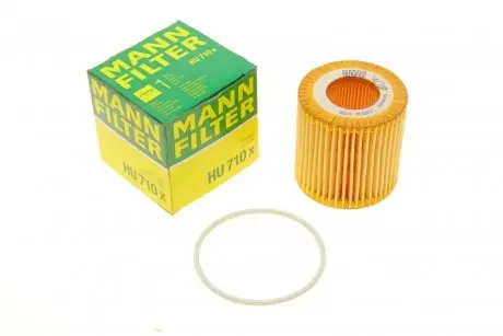 Фильтр масляный VW Fox/Polo/Seat Ibiza/Skoda Fabia/Rapid 1.2i 02- -FILTER MANN HU 710 X