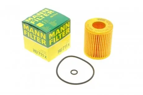 Фильтр масляный Mazda 6 1.8-2.5 02-13/Ford Mondeo 1.8-2.0 00-15 -FILTER MANN HU 711 X