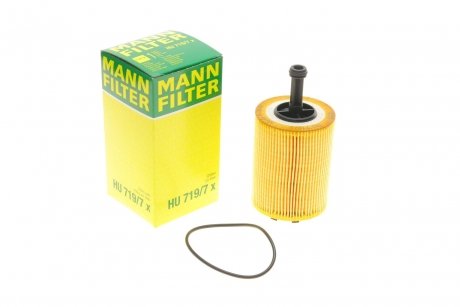 Фильтр масляный VW T5/Caddy III 03- -FILTER MANN HU 719/7 X (фото 1)