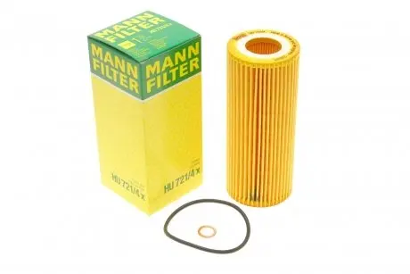 Фільтр масляний BMW 3 (E46/E90) /5 (E60/E61)/7 (E65-67) 2.5-3.5d M57 D30 -FILTER MANN HU 721/4 X