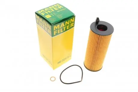 Фильтр масляный BMW 3 (E90) 320D 07- N47/N57 -FILTER MANN HU 721/5 X