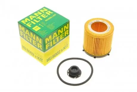 Фильтр масляный BMW 3 (F30/F31)/5 (F10/F11)/X1 (E84)/Z4 (E89) 2.0i N20 11-12 -FILTER MANN HU 8002 X KIT