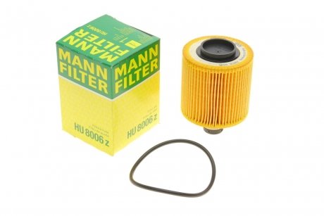 Фильтр масляный Fiat Doblo 1.6/2.0D 10- -FILTER MANN HU 8006 Z (фото 1)