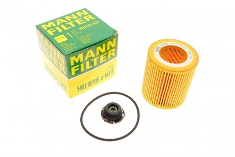 Фильтр масляный BMW 5 (F10/F11)/3 (F30/F80) 12- (N20/N26/B47/N55) -FILTER MANN HU 816 Z KIT