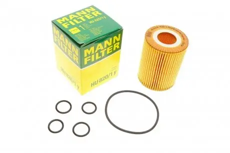 Фильтр масляный Chevrolet Cruze/Trax/Opel Astra H/J/Corsa D/Meriva/Mokka/Zafira 1.7CDTI 06- -FILTER MANN HU 820/1 Y