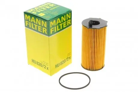 Фільтр масляний Jeep Cherokee 04-/Dodge Nitro 2.8CRD 06-12 -FILTER MANN HU 820/2 X