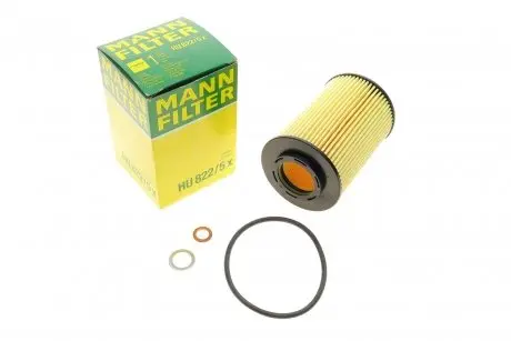 Фильтр масляный Hyundai Tucson/Kia Sportage 2.0 CRDi 06- -FILTER MANN HU 822/5 X