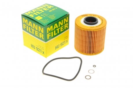 Фильтр масляный BMW 3 (E30/36)/5 (E34) 1.6/1.8i 87- (M40/M43) -FILTER MANN HU 921 X (фото 1)
