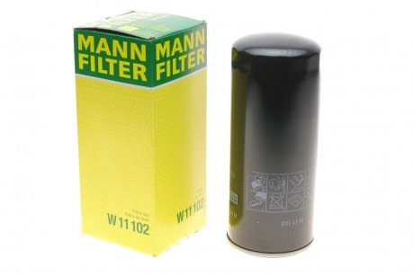 Фильтр масляный Renault Magnum/Premium/Midlum/Major 90- -FILTER MANN W 11 102 (фото 1)