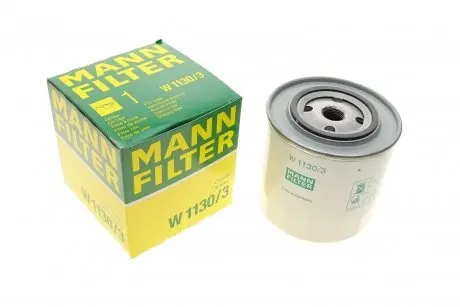 Фильтр масляный VW T4 1.9D/TD -96/Audi A6 2.5TDI -97 -FILTER MANN W 1130/3