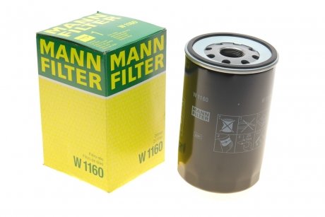 Фильтр масляный Iveco/VW/ G90/ L2000/ M90 -FILTER MANN W 1160 (фото 1)