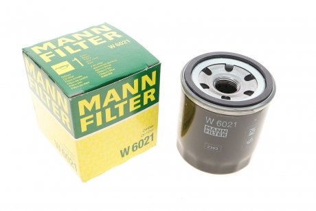 Фильтр масляный Chevrolet Aveo/Kalos/Spark 1.0-1.6 06- -FILTER MANN W 6021 (фото 1)