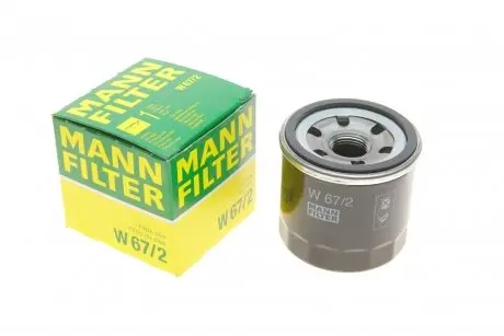 Фільтр масляний Chevrolet Aveo/Daewoo Matiz 03- benzin -FILTER MANN W 67/2