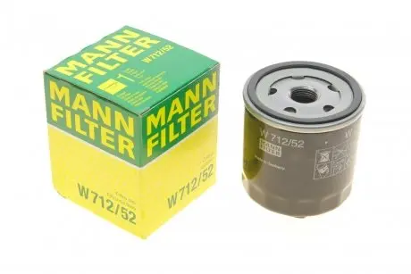 Фильтр масляный VW Caddy II/Golf IV/V/Seat Leon 1.4/1.6i 85- -FILTER MANN W 712/52
