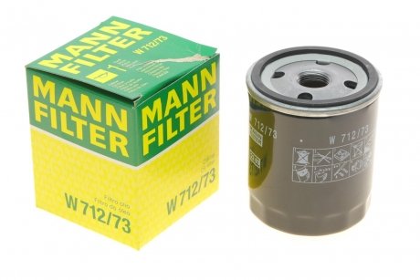 Фильтр масляный Ford Focus/Transit 1.0-2.3/Mazda 6 1.8/2.0 02- -FILTER MANN W 712/73