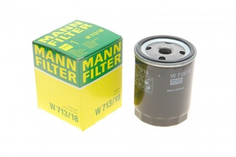 Фильтр масляный Opel Astra F 1.7D 91-98 -FILTER MANN W 713/18 (фото 1)