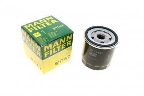 Фільтр оливи Fiat Panda/Uno/Lancia Delta/Thema 2.0 HF 78-94 -FILTER MANN W 714/2