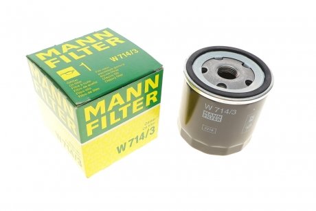 Фильтр масляный Fiat Fiorino 80- -FILTER MANN W 714/3 (фото 1)