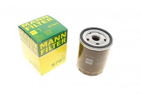 Фильтр масляный Fiat Ducato 1.9TD 89-94/Fiorino 1.7D 88-00 -FILTER MANN W 718/2