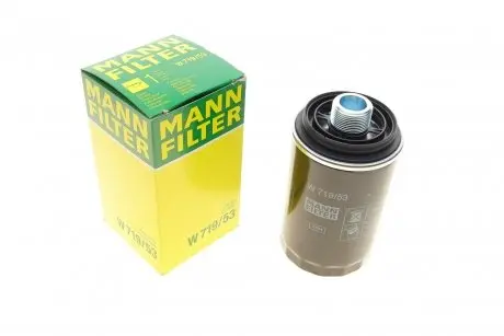Фильтр масляный VW T5 2.0TSI 11- -FILTER MANN W 719/53
