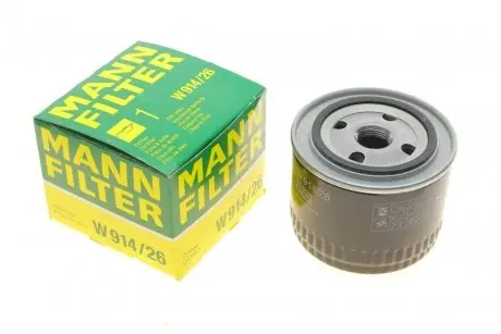 Фильтр масляный Honda Civic/Accord 2.0 TDi 96-02 -FILTER MANN W 914/26
