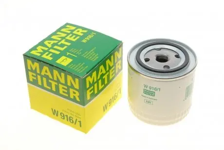 Фильтр масляный Uaz Patriot 2.7i 04-/Ford Transit 1.5-2.9i 55-00 -FILTER MANN W 916/1