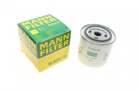 Фильтр масла Volvo S40/V40 1.9Di 95-04 -FILTER MANN W 920/38