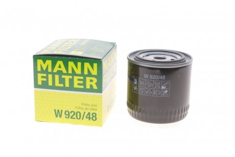 Фильтр масляный Nissan Almera/Primera/X-trial 2.2 di/dci 04/03- -FILTER MANN W 920/48 (фото 1)