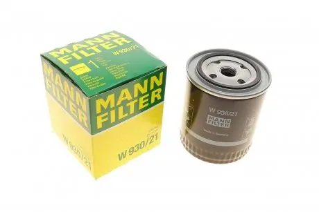 Фильтр масляный VW Passat/Audi A4/A6/A8 2.4-3.0 91-05 (h=114mm) -FILTER MANN W 930/21
