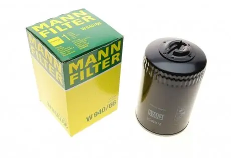Фільтр масляний VW Passat 1.8 T 96-05/Skoda SuperB 1.8T 01-08 -FILTER MANN W 940/66 (фото 1)