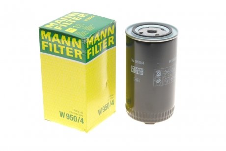 Фільтр масляний VW T4 2.4D/2.5TDI -FILTER MANN W 950/4 (фото 1)