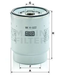 Фильтр топлива MANN WK11022Z