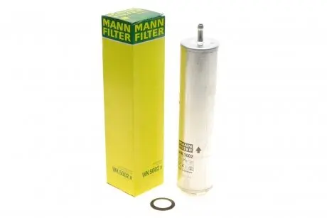 Фильтр топливный BMW 5 (E60/E61/F50/F11)/6 (E63/E64) 1.6D-4.4D 07-19 N47/M57/N57 -FILTER MANN WK 5002 X