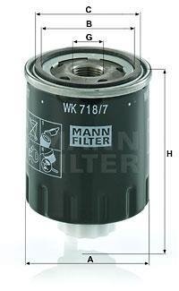 Фильтр топлива MANN WK7187 (фото 1)