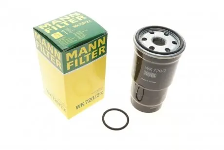 Фільтр паливний Toyota RAV 400-/Hilux 97-05/Corolla 2.0-2.4 D 00-09 (з прокладкою) -FILTER MANN WK 720/2 X