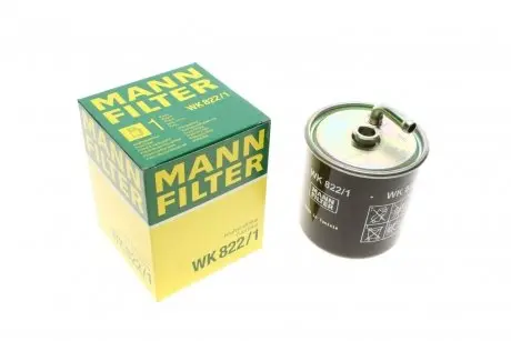 Фільтр паливний MB C-class (W202/W203)/E-class (W210) 2.2D/2.7D/3.2D 99- OM611/612 -FILTER MANN WK 822/1