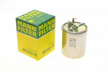 Фильтр топливный MB Sprinter/Vito 1.7D/2.1D/2.2D 98-06 OM 611/668 -FILTER MANN WK 842/18 (фото 1)