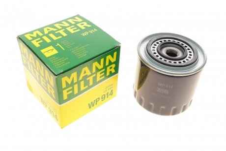 Фильтр масляный Renault Espace/Laguna/Safrane 2.2 D 93-01 -FILTER MANN WP 914 (фото 1)