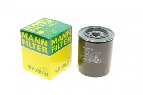 Фільтр масляний Hyundai H-1/Kia Carnival/Mazda 323/Mitsubishi Colt/Galant/L300/Lancer/Pajero 82- -FILTER MANN WP 928/81