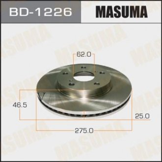 Диск гальмівний передній Toyota RAV 4 (05-18) (Кратно 2 шт) MASUMA BD1226