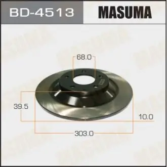 Диск гальмівний задній Mazda CX-30 4WD (19-), CX-5 (11-) (Кратно 2 шт) MASUMA BD4513