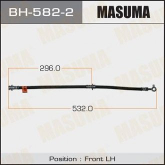 Шланг гальмівний передній лівий Nissan Teana (08-14) MASUMA BH5822