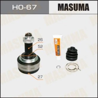 ШРУС зовнішній Honda Jazz (09-13) (нар:27/вн:26) MASUMA HO67 (фото 1)