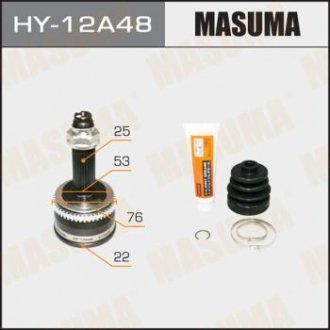 ШРУС зовнішній Hyundai Getz (02-06) (нар:25/вн:22/abs:48) MASUMA HY12A48 (фото 1)