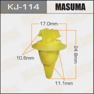 Клипса (кратно 10) MASUMA KJ114