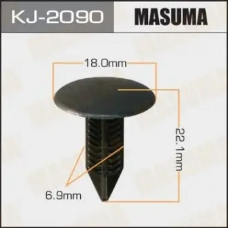 Кліпса (кратно 10) салонна чорна Honda MASUMA KJ2090
