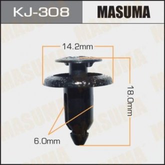 Клипса (кратно 10) MASUMA KJ308 (фото 1)